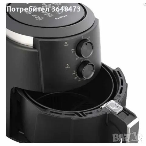 ФРИТЮРНИК С ГОРЕЩ ВЪЗДУХ /Air Fryer, снимка 2 - Фритюрници - 46873662