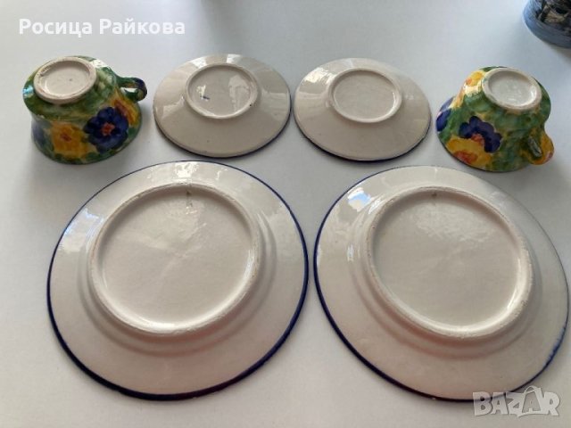 Комплект чинийки и чашки, снимка 2 - Чинии - 45266776