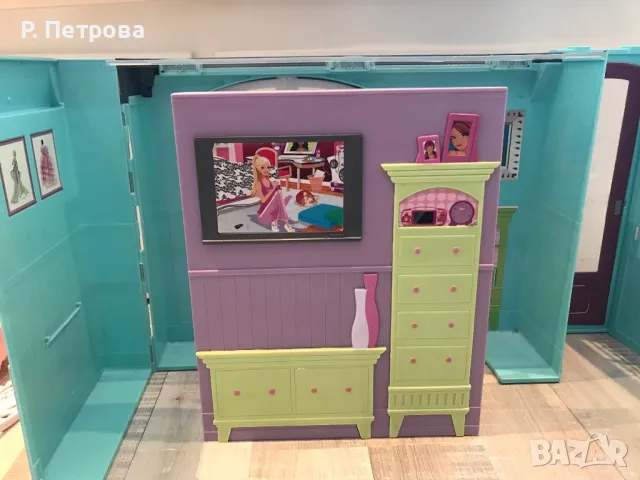 Сгъваема къща на Барби, Mattel 2007, снимка 5 - Кукли - 46910612