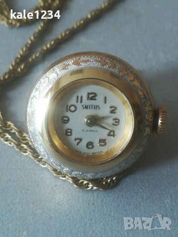 Часовник - Медальон SMITHS. Made in GT BRITAIN. Vintage watch. Механичен механизъм. Дамски , снимка 7 - Дамски - 45930889