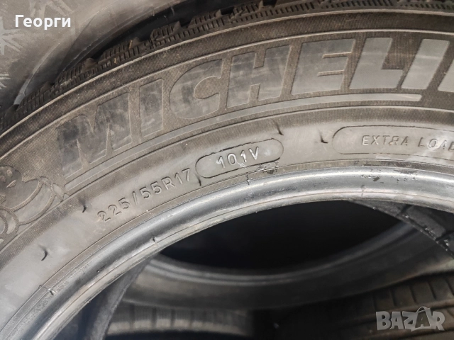 2бр.зимни гуми 225/55/17 Michelin, снимка 5 - Гуми и джанти - 52749545