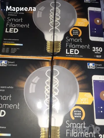 led samrt bulb 4бр, комплект декоративни смарт крушки 4бр, снимка 3 - Крушки - 47854594