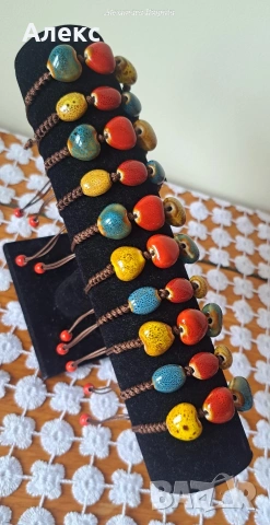 гривни с керамични елементи, снимка 3 - Гривни - 53930910