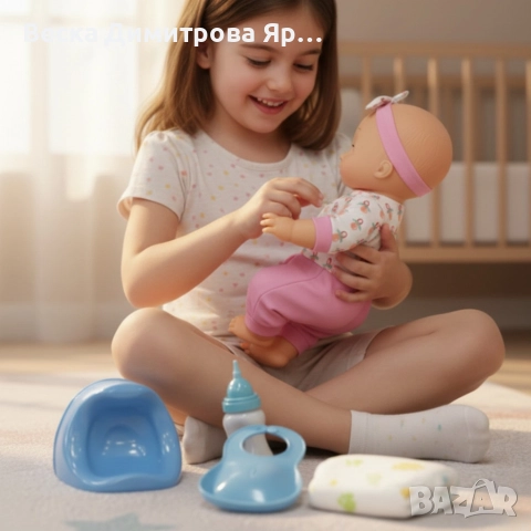 Пишкаща кукла с музикални ефекти и аксесоари – Перфектният Коледен подарък за малката принцеса, снимка 3 - Кукли - 52866956