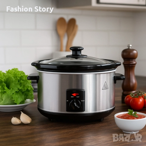Slow Cooker тенджера Royalty Line SLC1012/SLC1013 – спестява време, съхранява вкуса, снимка 6 - Съдове за готвене - 51864560