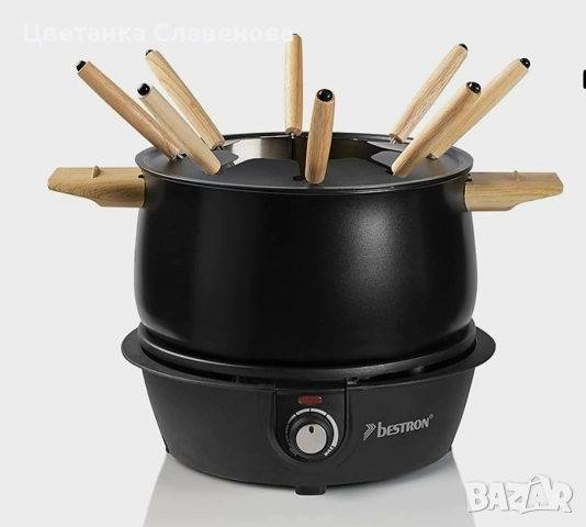 Електрическо фондю Bestron AFD850BW,1500W, снимка 3 - Котлони - 49413901
