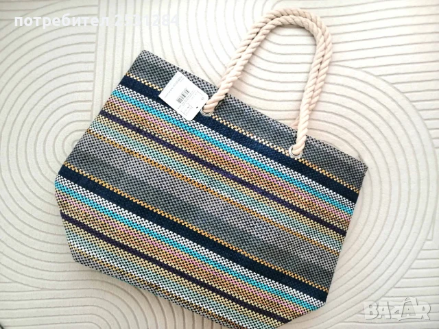 Нова дамска лятна чанта , плажна чанта, плетена чанта