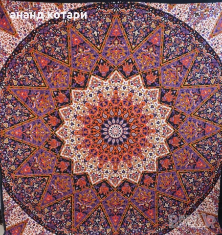 Ръчно изработени индийски чаршафи-34,35,36,37,38, снимка 3 - Покривки за легло - 38244314