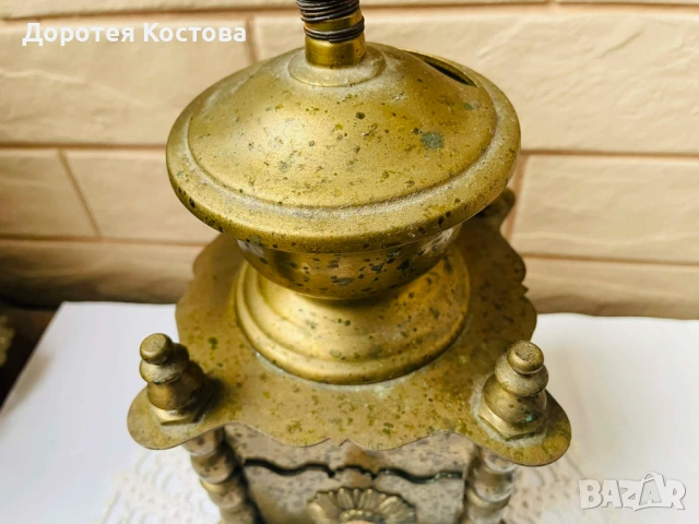 Красива голяма месингова мелничка от Англия, снимка 9 - Антикварни и старинни предмети - 53398694
