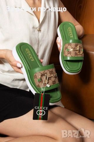 Gucci Дамски Чехли Гучи - Различни Цветове Код E1357, снимка 7 - Чехли - 53970949