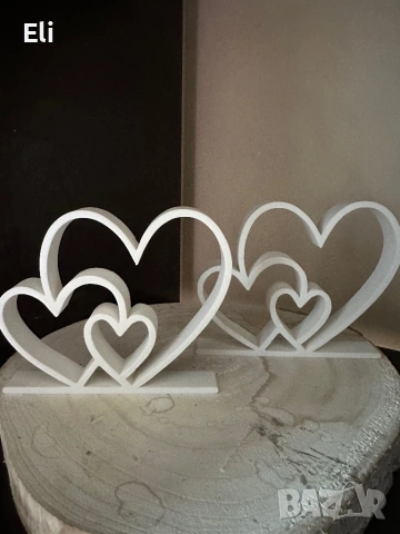 Дървена ръчна изработка сърца 