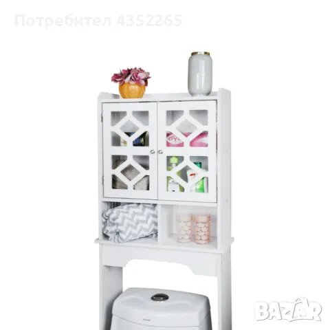 Waterproof Bathroom   стилен шкаф за баня над тоалетна , снимка 1 - Шкафове - 49143154