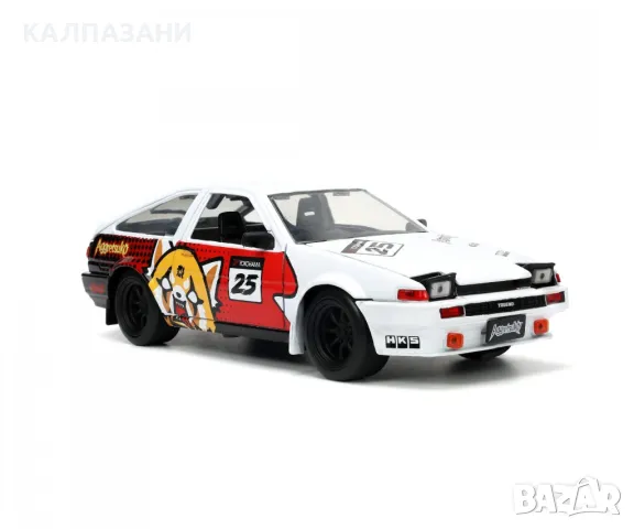 Aggretsuko 1986 Toyota Trueno AE86 1:24 253255056, снимка 8 - Коли, камиони, мотори, писти - 49004128