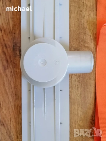 Линеен подов сифон 60 см за вграждане на плочка с въртящ се изход ф50, снимка 3 - ВИК - 54229496