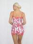 Дамска пижама с презрамки и панталонки, Розова, снимка 4