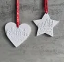 Молд коледни висулки звезда и сърце , снимка 4