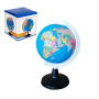 4659 Глобус географска политическа карта на света, диаметър 8.5 см, снимка 1 - Ученически пособия, канцеларски материали - 44967977