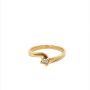 Златен дамски пръстен с диамант 1,98гр. размер:50 14кр. проба:585 модел:23528-4, снимка 1 - Пръстени - 45403454