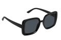 Дамски слънчеви очила черна пластмасова квадратна рамка тъмни стъкла, снимка 1 - Слънчеви и диоптрични очила - 45975340