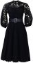 Черна рокля, Черна дантелена рокля, Официална черна рокля Елегантна черна рокля, снимка 3