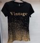 Дамска тениска VINTAGE, снимка 1 - Тениски - 45429008