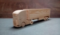 Декоративен дървен камион влекач с ремарке DMAR 316, снимка 1