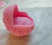 3D бебе в бебешки кош кошче силиконов молд форма калъп фондан гипс шоколад свещ сапун, снимка 1