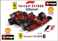 Bburago Ferrari SF1000 1:41 Shell Racing Bluetooth , снимка 1