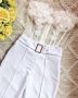 Бутиков корсет с 3д цветчета и елегантен панталон с широк крачол , снимка 1 - Рокли - 45425439