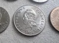 Френска полинезия. 1, 2, 5,10, 20, 50 и 100 франка. 1975- 2004 година. UNC. Чисто нови. 7 бр., снимка 15