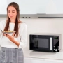 Микровълнова с грил Black+Decker – 23L, 900W, 9 автоматични програми, 5 нива на мощност и детска защ, снимка 2