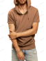 Мъжка ежедневна тениска с качулка и къс ръкав, 5цвята , снимка 8