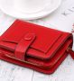 Син или червен дамски портфейл от екокожа , снимка 5