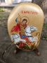 Рисувана икона *Свети Георги " върху камък , снимка 8