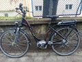 28 цола електрически алуминиев велосипед с 7 скорости усилени капли амортисьори предни като нов , снимка 1