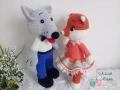 Кума Лиса и кумчо Вълчо - плетени играчки , снимка 4