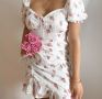 Флорална мини рокля, Секси мини рокля, Къса рокля, снимка 1 - Рокли - 43243842