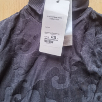 Черно релефно поло Corso Italia, снимка 11 - Блузи с дълъг ръкав и пуловери - 44956083