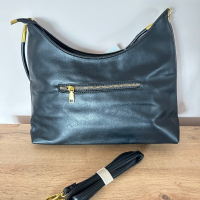 Черна дамска чанта с две дръжки, снимка 3 - Чанти - 45004260