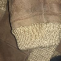 Яке / кожух от естествена кожа с плетени ръкави и долна част - Размер: XL / 2XL, снимка 16 - Якета - 45571647