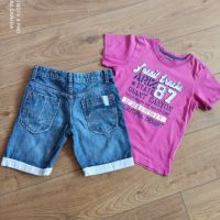 ZARA и L.O.G.G. детски къси дънки, тениска и ризка, снимка 5 - Детски къси панталони - 46203030