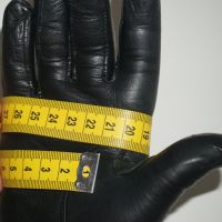 Черни Дамски Ръкавици От Естествена Кожа Размер S, снимка 17 - Ръкавици - 45423309