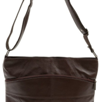 Стилна дамска чанта от естествена к. с дълга дръжка за рамо 28/28см, снимка 2 - Чанти - 45054561