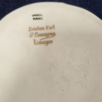 Красива порцеланова бижутерка Лимонж Франция , снимка 3 - Антикварни и старинни предмети - 45473284