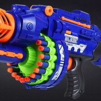 Детски голям ръчен полуавтоматичен пистолет с меки куршуми, снимка 1 - Други - 45878854