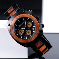Луксозен дървен часовник - Dubai (005), снимка 2 - Луксозни - 44970520