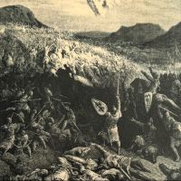 Гравюра Gustave Dore Битката при Никев, снимка 2 - Картини - 45435519