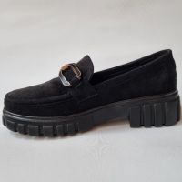 Дамски мокасини от велур в черно , снимка 7 - Дамски ежедневни обувки - 45355505