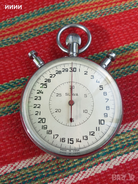Хронометър секундомер часовник Слава , снимка 1