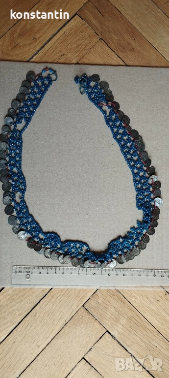 СТАР НАКИТ МЪНИСТА С АКЧЕТА ЗА НОСИЯ, снимка 1